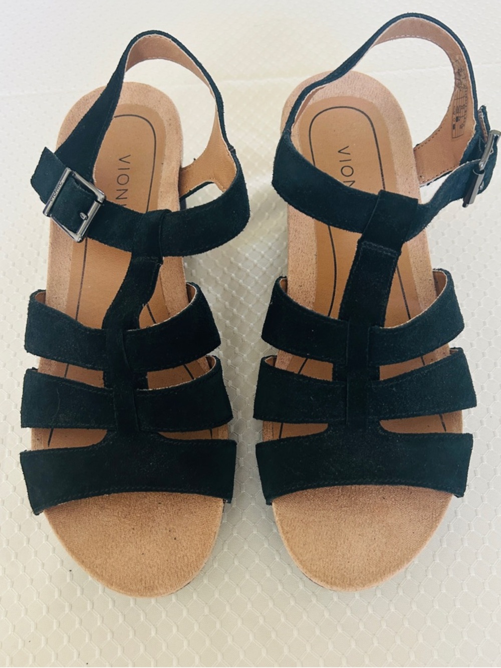 VIONIC Tawny Platform Wedge
Black Suede Shoes Size 11